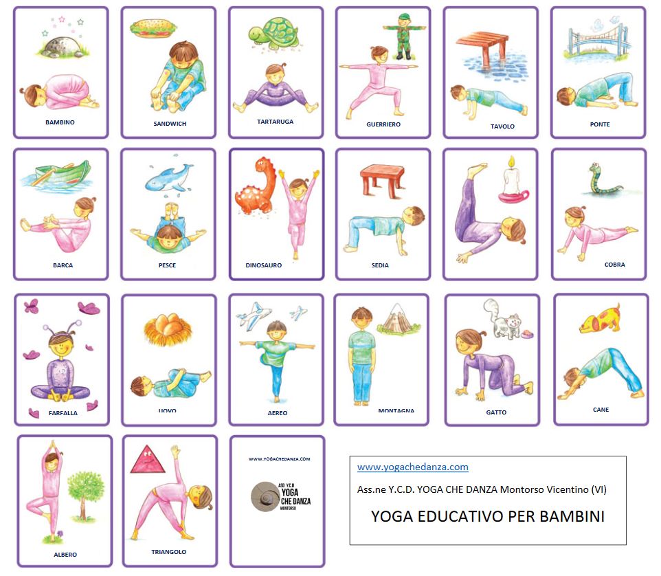 Scarica le carte da gioco YOGA BIMBI da ritagliare