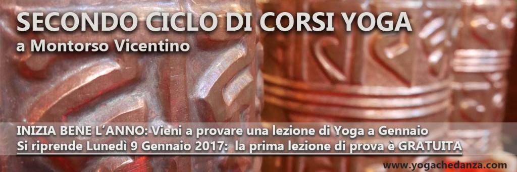 Secondo ciclo CORSI YOGA MONTORSO - Gennaio 2017