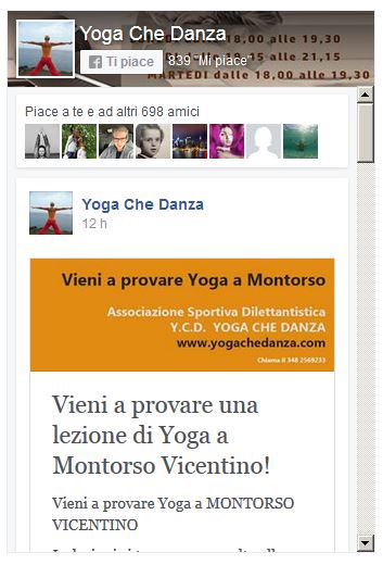 metti mi piace a yogaCheDanza facebook