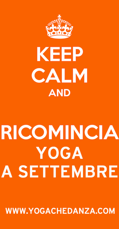 KEEP CALM RICOMINCIA yoga settembre